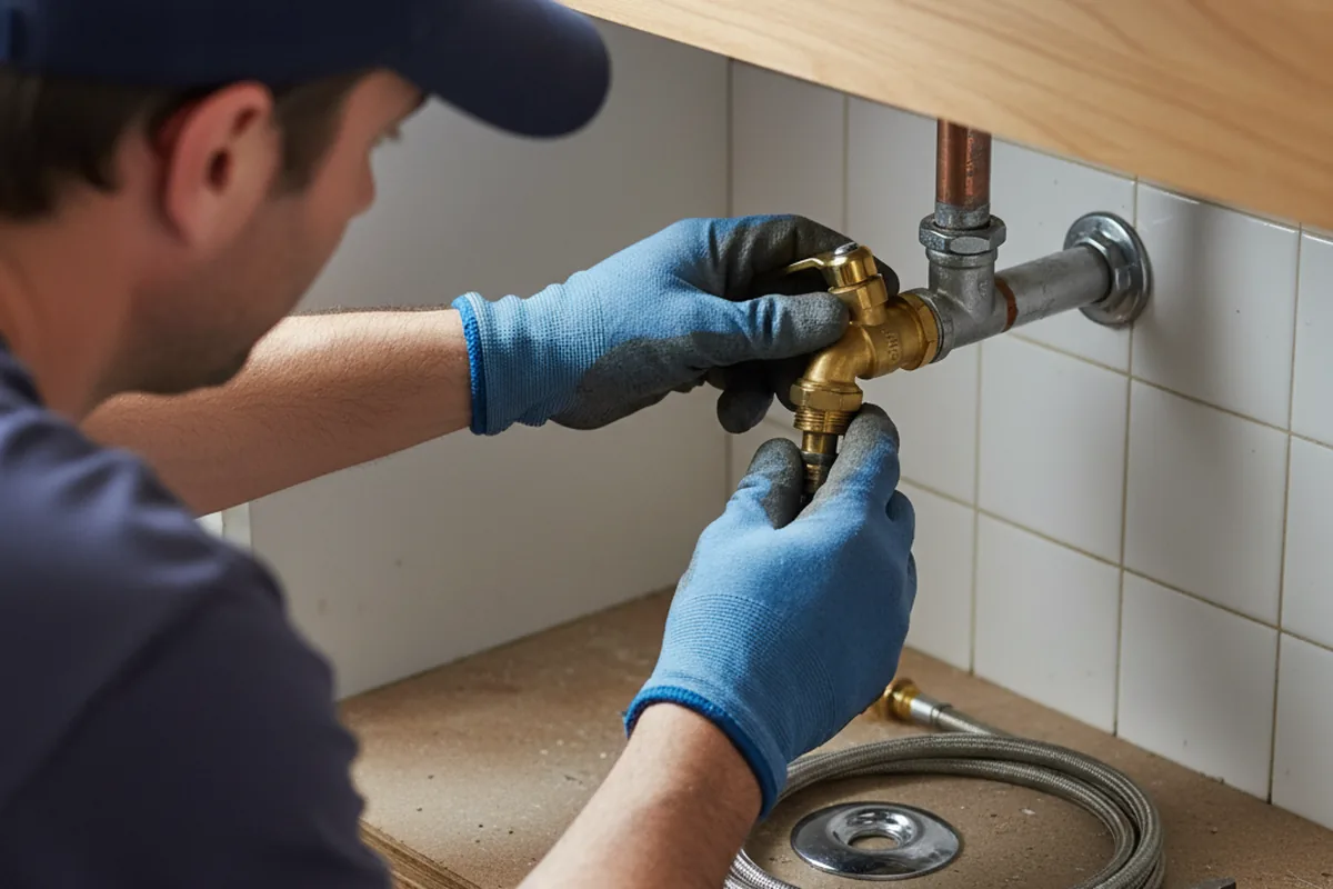 Shutoff valve and fitting work during Faucet and Fixture Repair in Gratiot